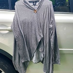 Gray Jersey cardigan